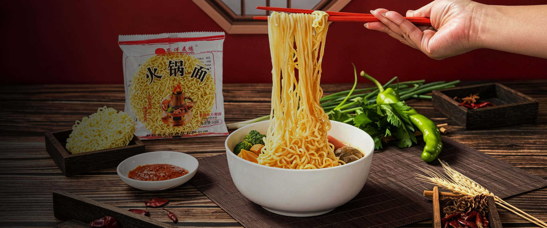 中国即席火鍋麺工場